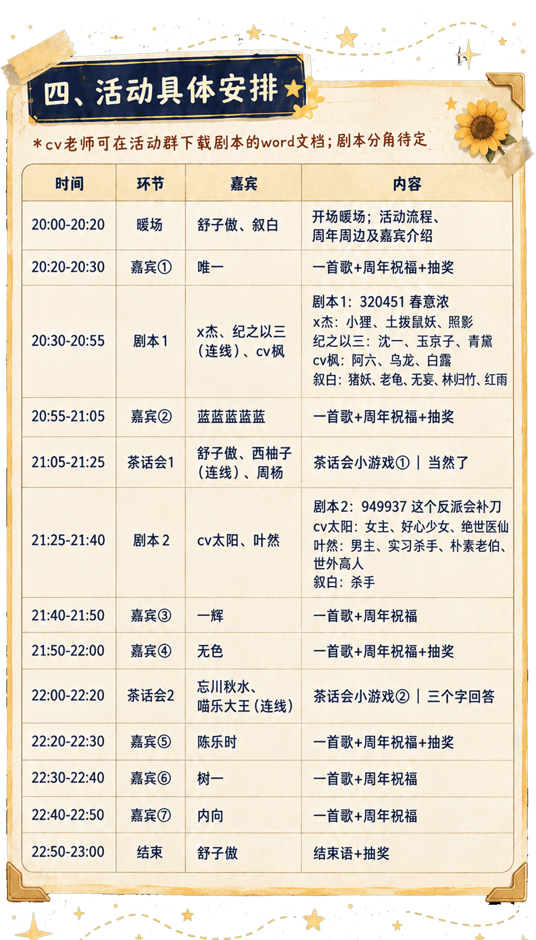 四、活动具体安排